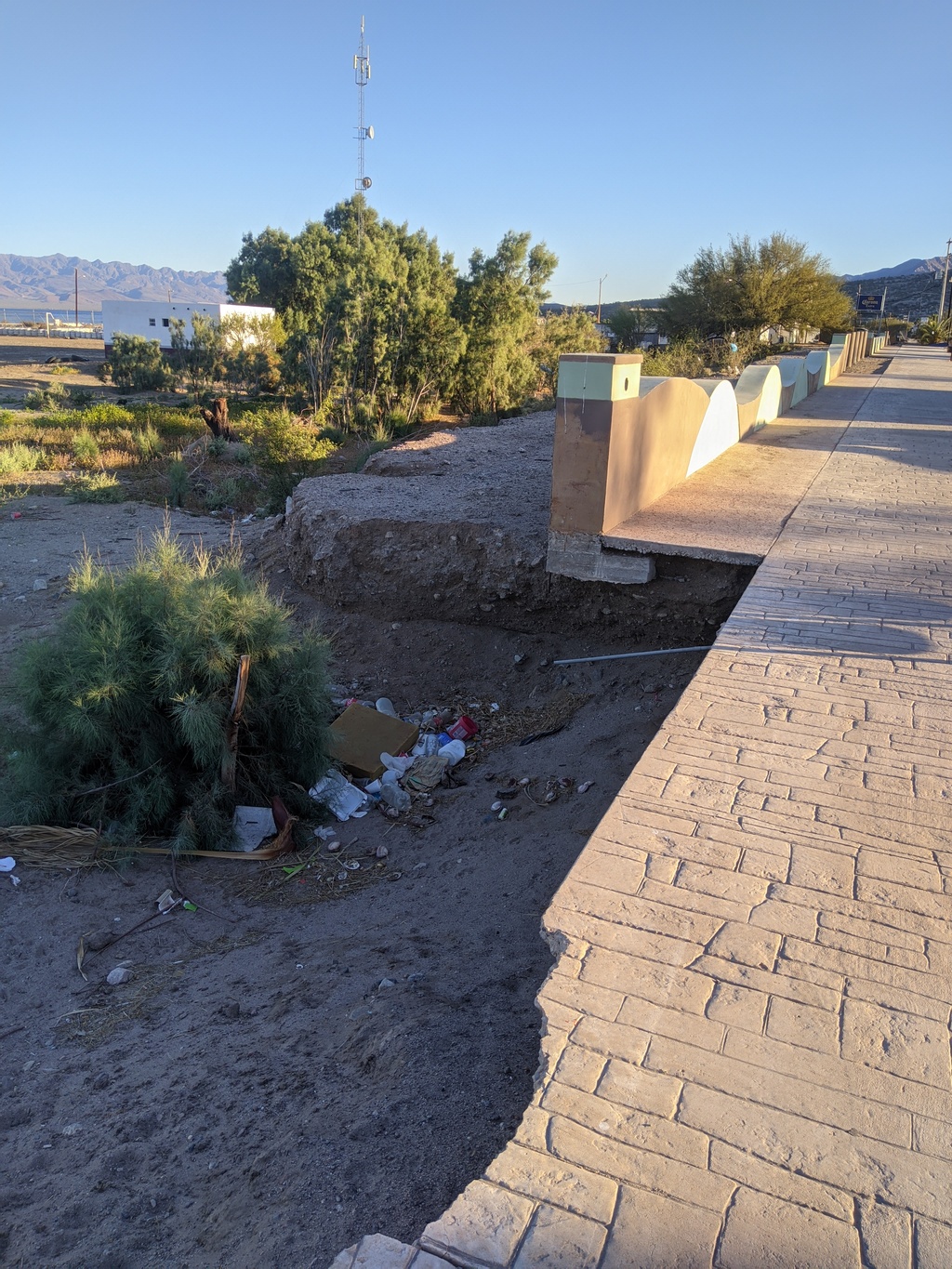 love these sidewalks that end in a 6 foot drop