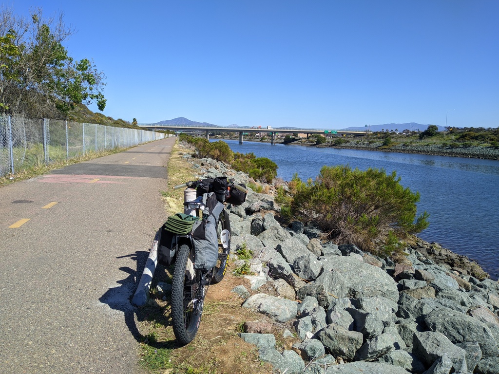 along the san diego river